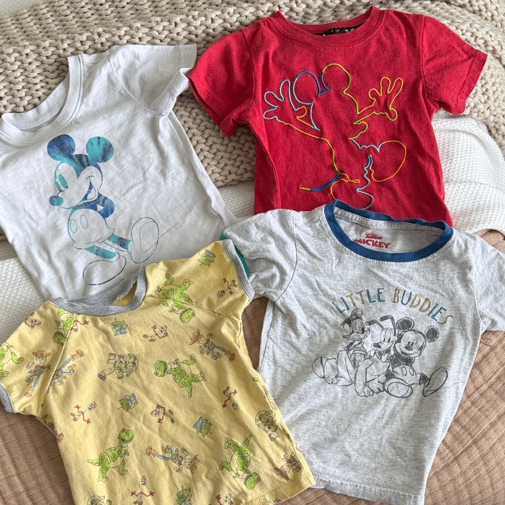 Disney Kids Multi-Color Mickey & Friends Short-Sleeve Tee Bundle